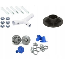 Didelis rotango baseinas 366x100, rėmas, pompos kopėčios