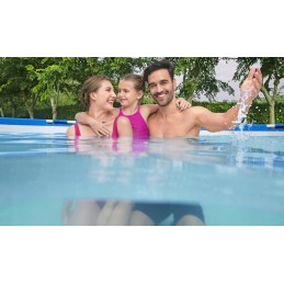 Didelis rotango baseinas 366x100, rėmas, pompos kopėčios