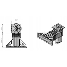 ABS skimerio užpildas 80x495mm padidina vandens lygį
