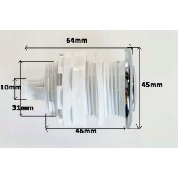 Jacuzzi siurblys su žalvario masažo purkštukais