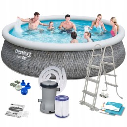 Išsiplečiantis sodo baseinas 457 x 107 cm 11in1 bestway