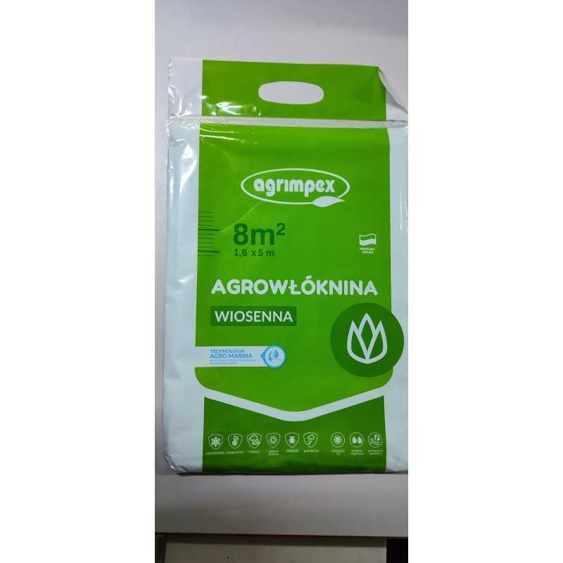 Spyruoklinė agrotekstilė, balta, 1,6 x 5 m/ 8 m2