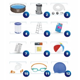 Bestway karkasinis sodo baseinas 366x100 56709