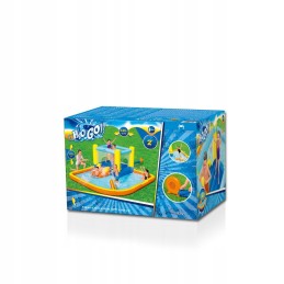 Didelė žaidimų aikštelė, bestway vandens parkas, batutas, čiuožykla, pūstuvas