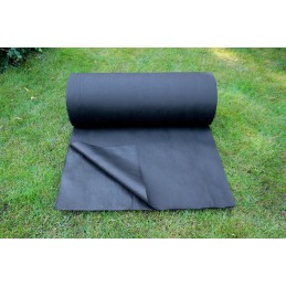 Väga paks must agrotekstiil 1,6x100m 80g