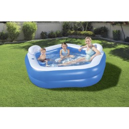 Pripučiamas sodo baseinas su atlošais, šeimos baseinas