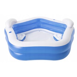 Pripučiamas sodo baseinas su atlošais, šeimos baseinas