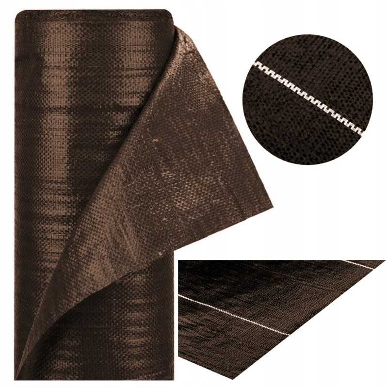 Agrotekstilė nuo piktžolių 1,6 x 100 m agrotekstilė 70 g stipri ruda