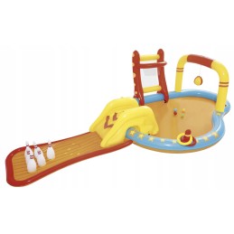 Pripučiama vandens žaidimų aikštelė, baseinas, čiuožykla, boulingas