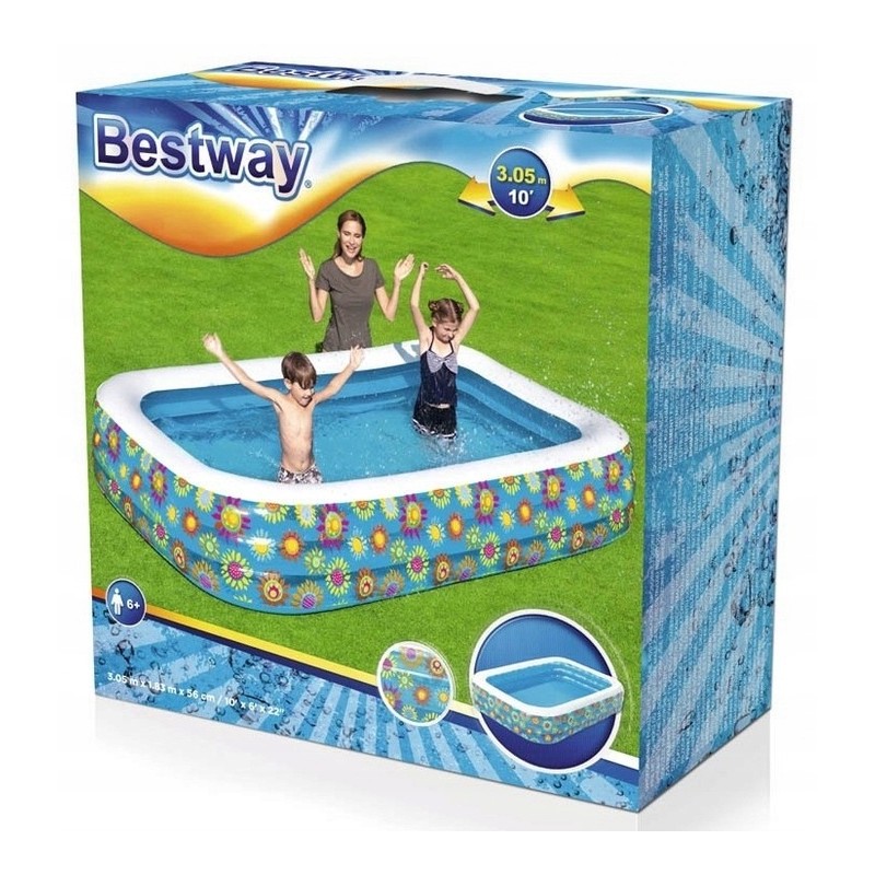 Didelis šeimos pripučiamas baseinas 305x183 stačiakampis