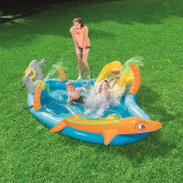 Vandens žaidimų aikštelė, baseinas, čiuožykla + priedai, 280 cm