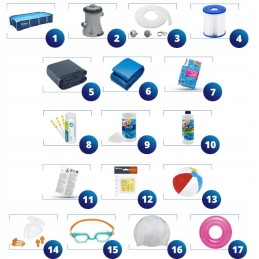 Plieninis sodo baseinas 400x211x81 bestway 56424 rinkinys 17in1 modelis 2024