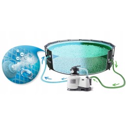 Smėlio filtro siurblys baseinas smėlio filtras smėlio intex 10500l h 26648