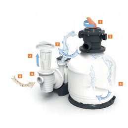 Pool sand filter pump 11355l bestway 58486