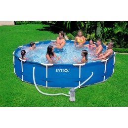 Karkasinis baseino komplektas 4in1 intex 305x76 cm sodo karkaso baseino vonia
