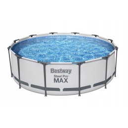 Bestway 56418 plieno pro max apvalaus rėmo baseinas su ID filtro siurbliu