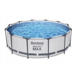 Bestway 56418 plieno pro max apvalaus rėmo baseinas su ID filtro siurbliu