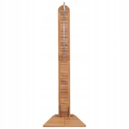 Tikmedžio masyvo sodo dušas 70 x 75 x 204 cm