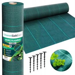 Agrotkanina 135g 1,6x50m aukščiausios kokybės UV 3% agrotekstilės juodo kilimėlio kaiščiai