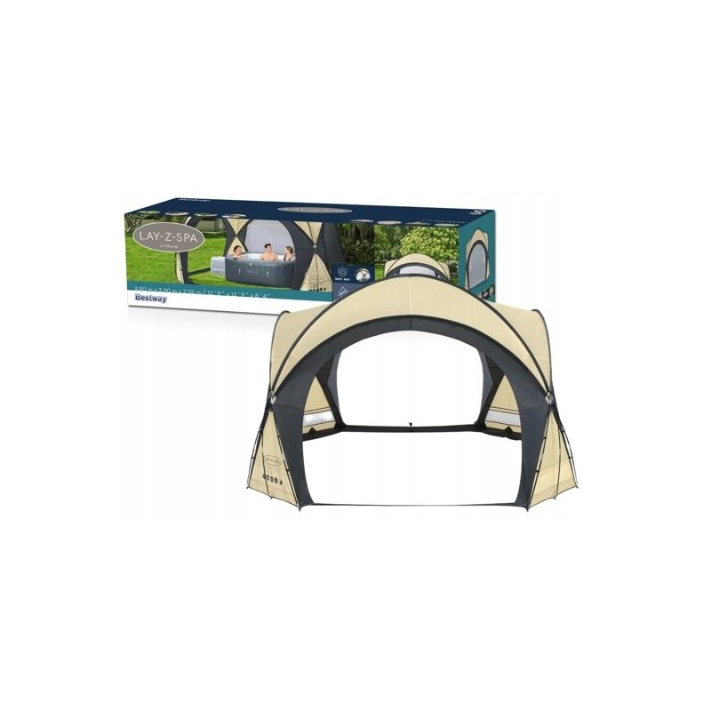 Palapinė su sūkurine vonia 390x255 cm bestway 60305