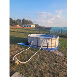 Rėmas sodo baseinas 366 x 100 cm 17in1 bestway 56418 čiulpimo mašina