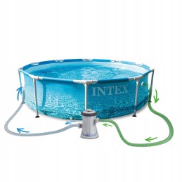 Karkasinis baseinas 16in1 intex 305x76 cm sodo karkaso baseino vonia
