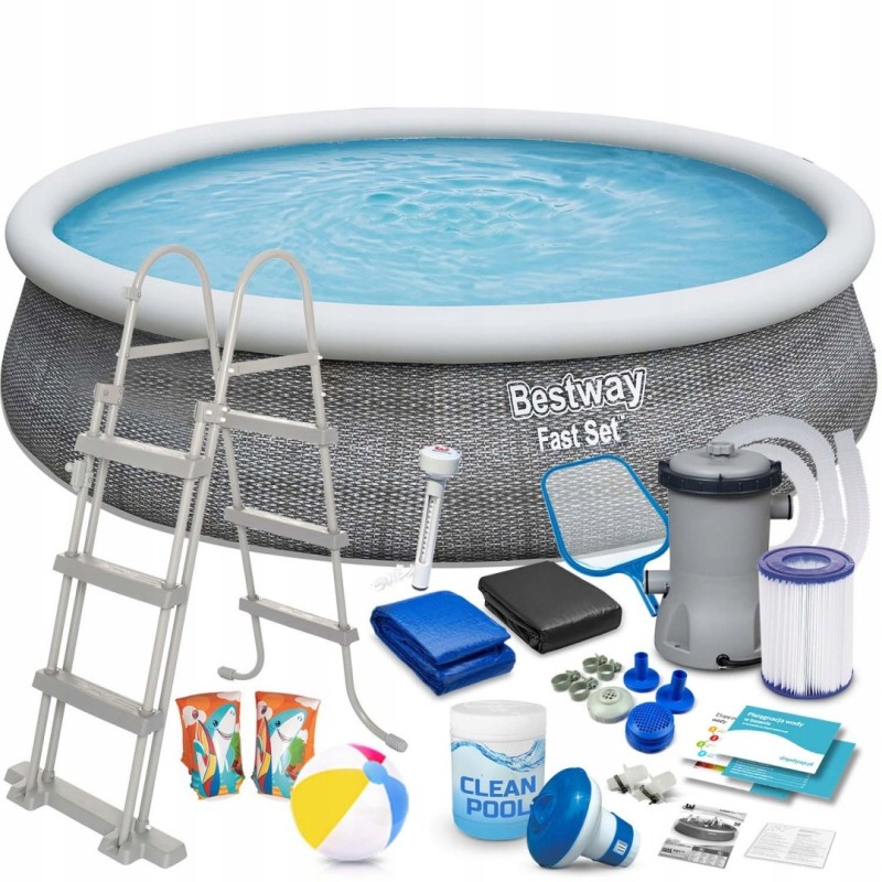 Išsiplečiantis sodo baseinas 457 x 107 cm 18in1 bestway