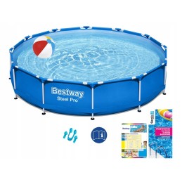 Plieninis sodo baseinas 366 x 76 cm komplektas 15 in 1 b