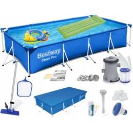 Karkasinis baseinas 400x211x81 cm 16in1 bestway 56424