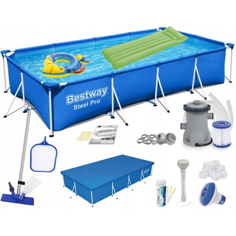 Karkasinis baseinas 400x211x81 cm 16in1 bestway 56424