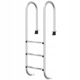 Vidaxl baseino kopėčios 54x38x158 cm 304 nerūdijančio plieno