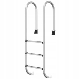 Vidaxl baseino kopėčios 54x38x158 cm 304 nerūdijančio plieno