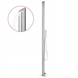 Vidaxl aiadušš 220 cm roostevaba teras 315942