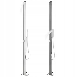 Vidaxl sodo dušas 220 cm nerūdijančio plieno 315942