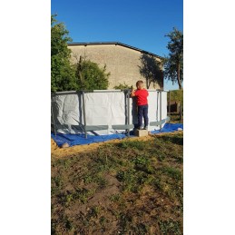 Sodo baseino rėmas su bestway siurbliu 366x100 komplektas su kopėčiomis max 22in1