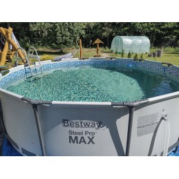 Sodo baseino rėmas su bestway siurbliu 366x100 komplektas su kopėčiomis max 22in1