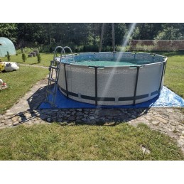 Sodo baseino rėmas su bestway siurbliu 366x100 komplektas su kopėčiomis max 22in1