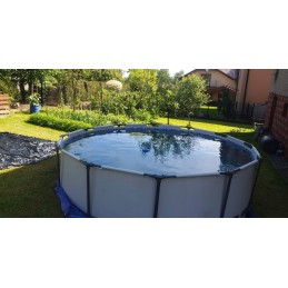 Sodo baseino rėmas su bestway siurbliu 366x100 komplektas su kopėčiomis max 22in1