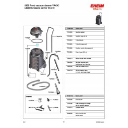 Eheim vac40 dulkių siurblys, dumblo valiklis, tvenkinio tvenkinys