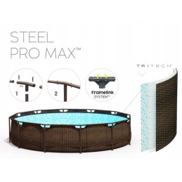 Bestway plieno p max 56709 3 66x100 rėmo baseinas