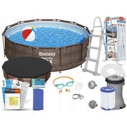 Bestway karkasinis sodo baseino 366x100 uždangalas