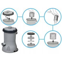 Bestway karkasinis sodo baseino 366x100 uždangalas