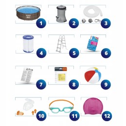 Bestway karkasinis sodo baseinas 366x100 5614x