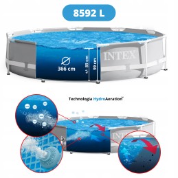 Didelis sodo karkasinis baseinas 366x99 26716 intex