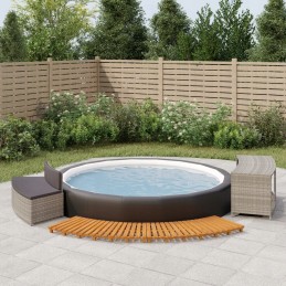 SPA korpusas, pilkas polirotangas ir akacijos mediena