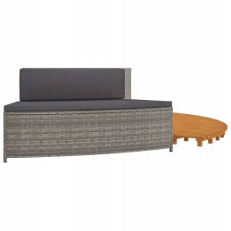 SPA korpusas, pilkas polirotangas ir akacijos mediena