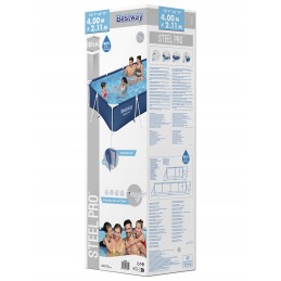 Karkasinio baseino šeimos plieno pro 400x211x81 bestway 3in1 filtro siurblys