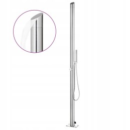 Garden shower 220 cm stainless steel