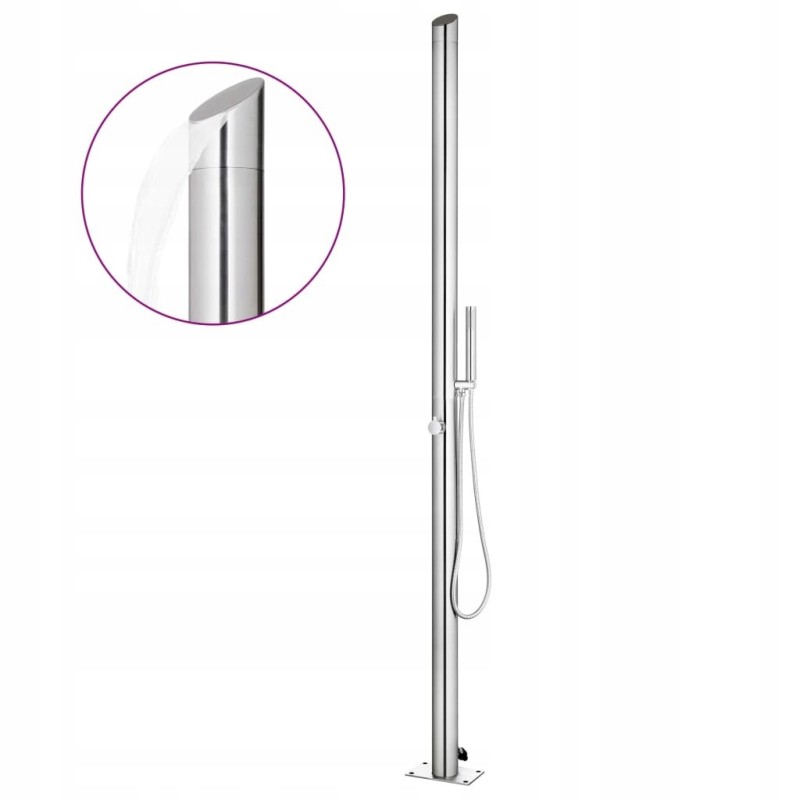 Aiadušš 220 cm, roostevaba teras