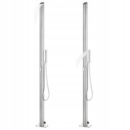 Garden shower 220 cm stainless steel